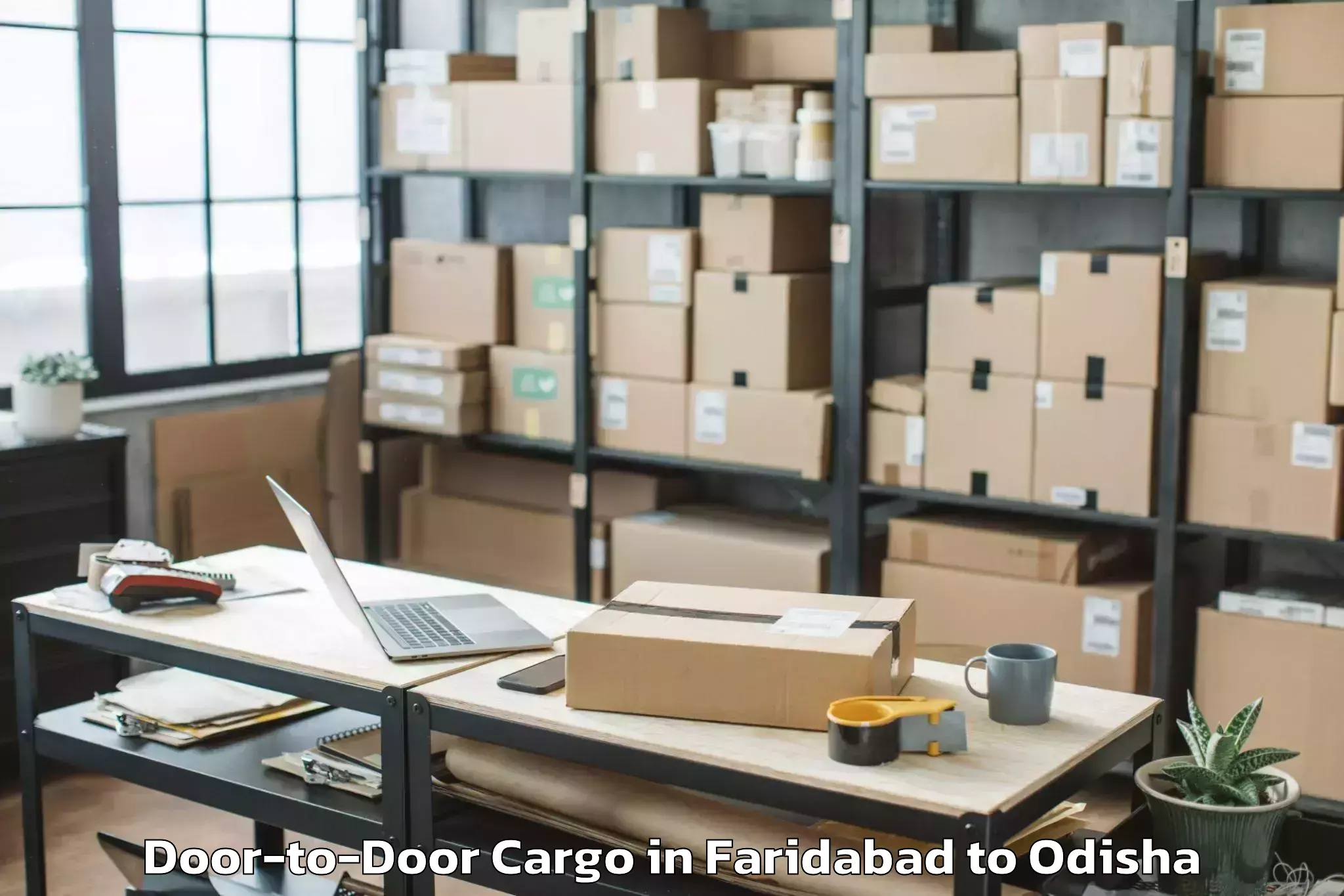 Trusted Faridabad to Gunupur Door To Door Cargo